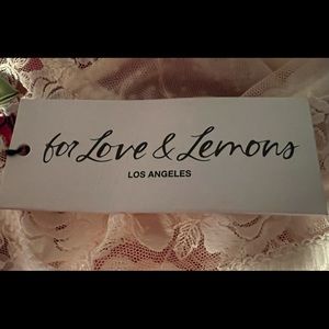For Love and Lemons Bra and garter